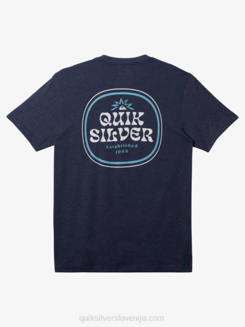 Quiksilver PJ4H184 moški mornarsko modri blazer heather majica z okvirjem