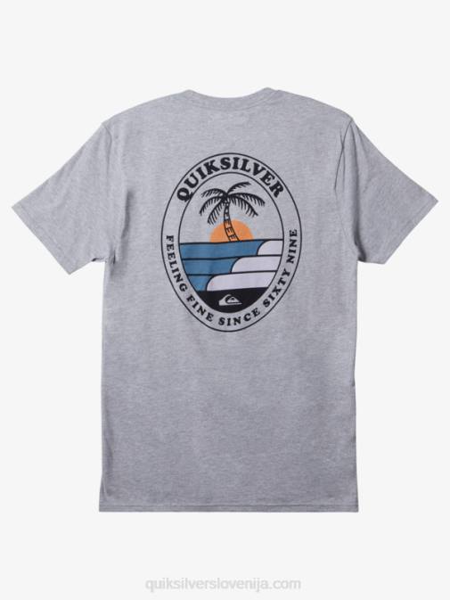 Quiksilver PJ4H185 moški atletsko resje valovita majica s kratkimi rokavi