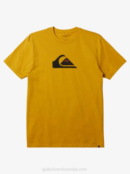 Quiksilver PJ4H195 moški rumenjak rumen majica z logotipom comp