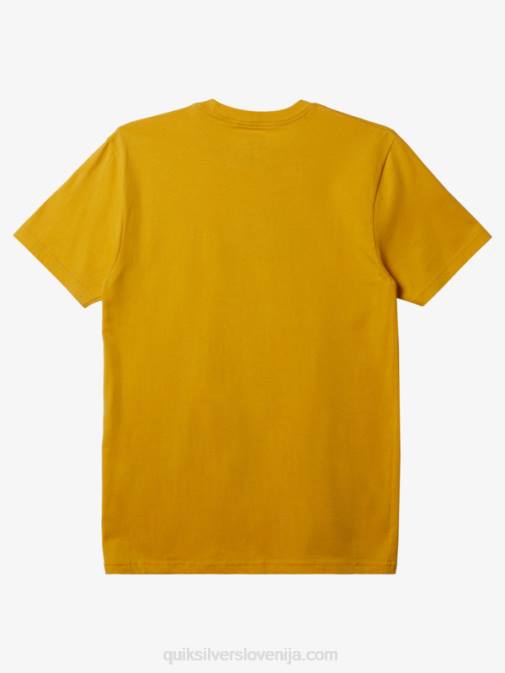 Quiksilver PJ4H195 moški rumenjak rumen majica z logotipom comp