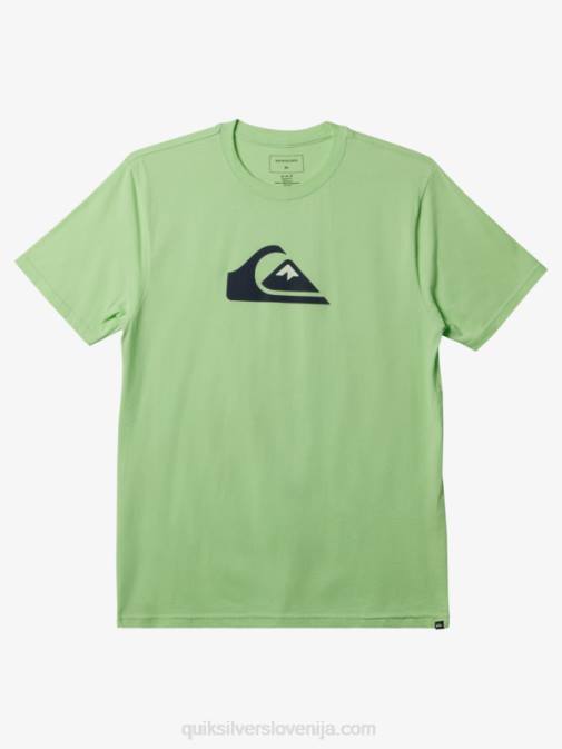 Quiksilver PJ4H196 moški rajsko zelena majica z logotipom comp