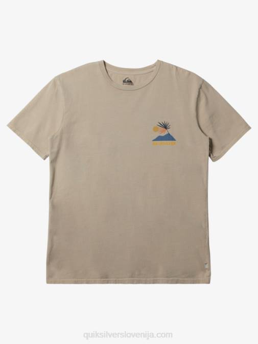 Quiksilver PJ4H232 moški starinsko bela nova tribe majica