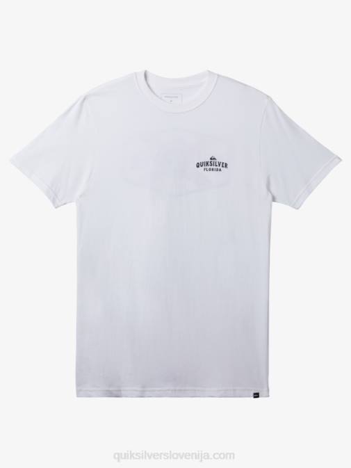 Quiksilver PJ4H234 moški bela majica s kratkimi rokavi florida od obale do obale