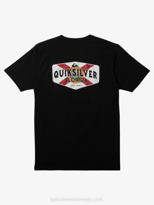 Quiksilver PJ4H235 moški Črna majica s kratkimi rokavi florida od obale do obale