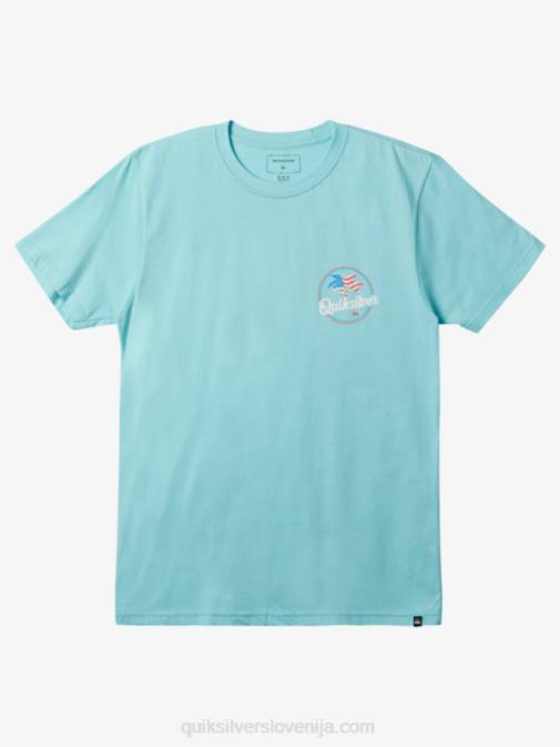 Quiksilver PJ4H236 moški angelsko modra palm breezy t-shirt