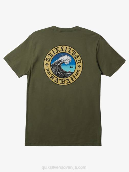 Quiksilver PJ4H277 moški štiriperesna deteljica majica hawaii wall of water