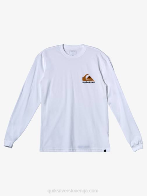 Quiksilver PJ4H299 moški bela majica z logotipom omni