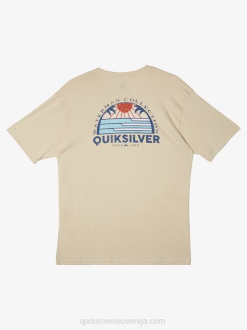 Quiksilver PJ4H38 moški rjavi riž vodna majica s pogledom