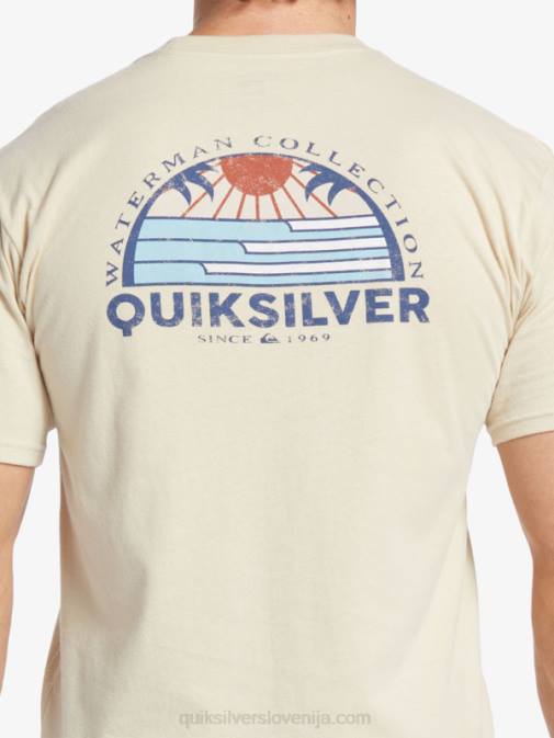 Quiksilver PJ4H38 moški rjavi riž vodna majica s pogledom