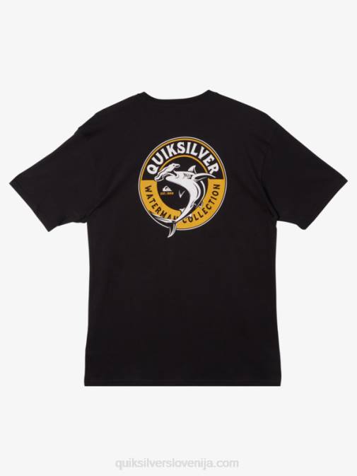 Quiksilver PJ4H40 moški Črna majica s kratkimi rokavi waterman sea shark