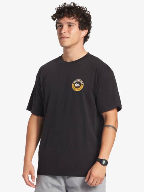 Quiksilver PJ4H40 moški Črna majica s kratkimi rokavi waterman sea shark