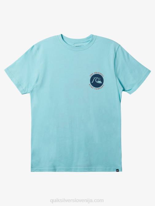 Quiksilver PJ4H412 moški angel modro resje majica s štampiljko