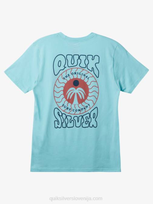Quiksilver PJ4H412 moški angel modro resje majica s štampiljko
