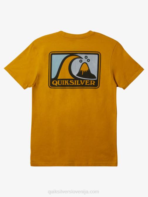 Quiksilver PJ4H428 moški kepica zlata vresa mellow bubble mod majica s kratkimi rokavi