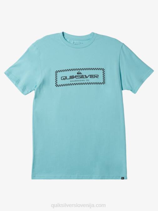 Quiksilver PJ4H509 moški angelsko modra dežna majica s kratkimi rokavi