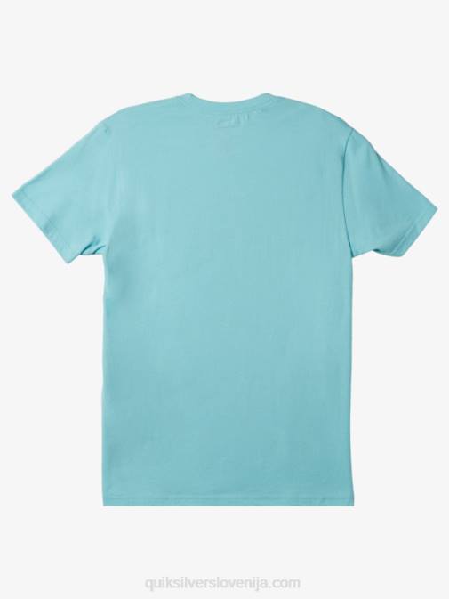 Quiksilver PJ4H509 moški angelsko modra dežna majica s kratkimi rokavi