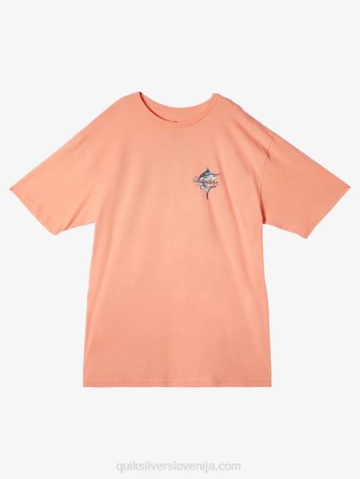Quiksilver PJ4H52 moški breskev roza majica waterman beauty at sea