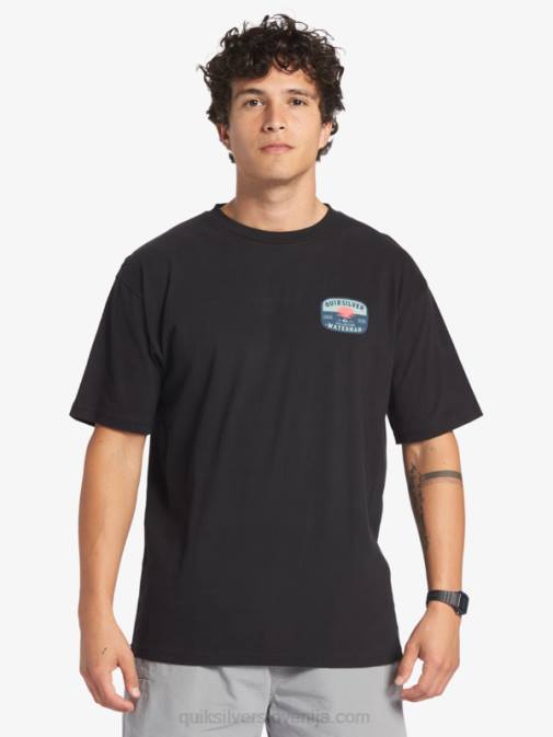 Quiksilver PJ4H553 moški Črna majica z lava svetilko waterman
