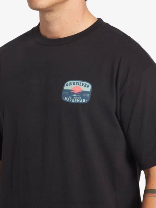 Quiksilver PJ4H553 moški Črna majica z lava svetilko waterman