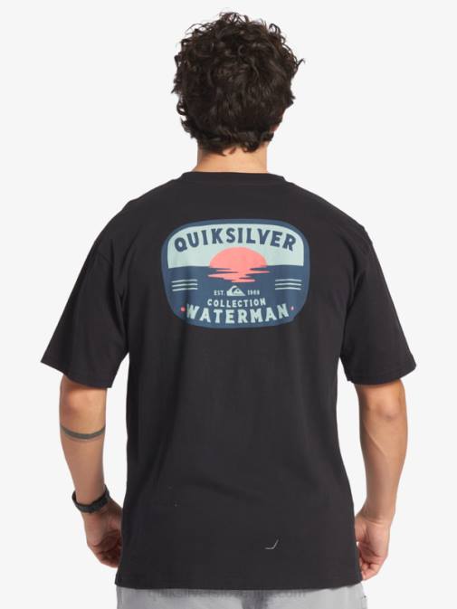 Quiksilver PJ4H553 moški Črna majica z lava svetilko waterman