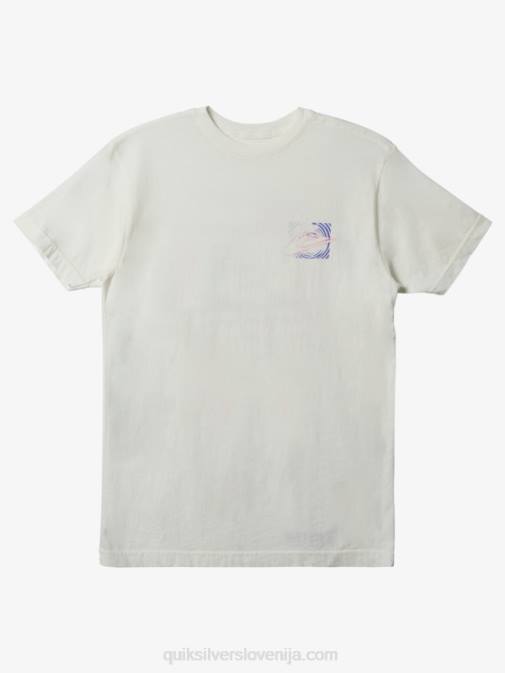 Quiksilver PJ4H598 moški starinsko bela majica mednarodne svetovne sile