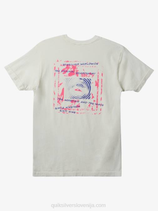 Quiksilver PJ4H598 moški starinsko bela majica mednarodne svetovne sile