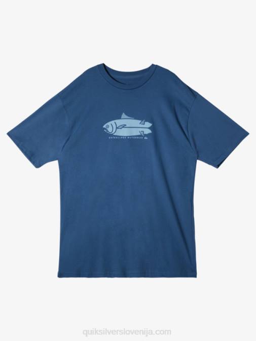 Quiksilver PJ4H59 moški praporščak modra majica waterman fish tales
