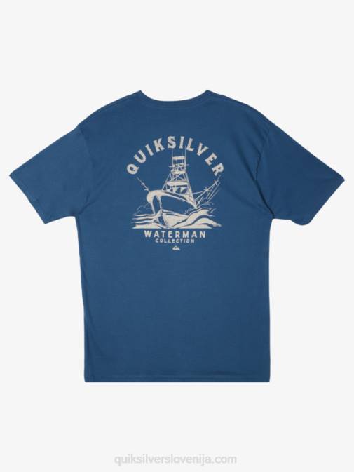Quiksilver PJ4H61 moški praporščak modra majica waterman going out