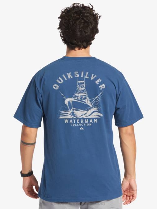 Quiksilver PJ4H61 moški praporščak modra majica waterman going out