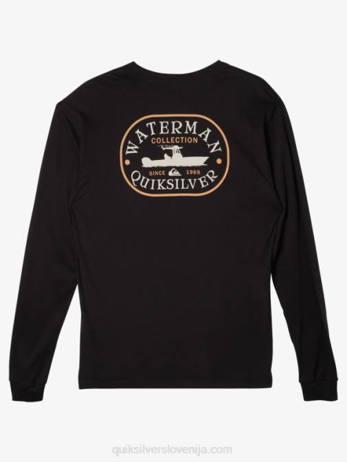 Quiksilver PJ4H62 moški Črna majica z dolgimi rokavi waterman power trip