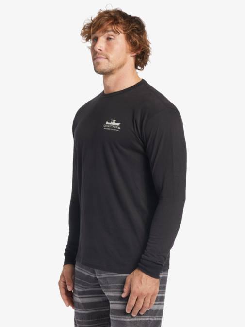 Quiksilver PJ4H62 moški Črna majica z dolgimi rokavi waterman power trip