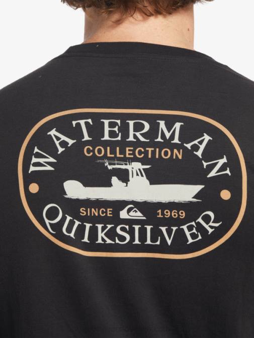 Quiksilver PJ4H62 moški Črna majica z dolgimi rokavi waterman power trip