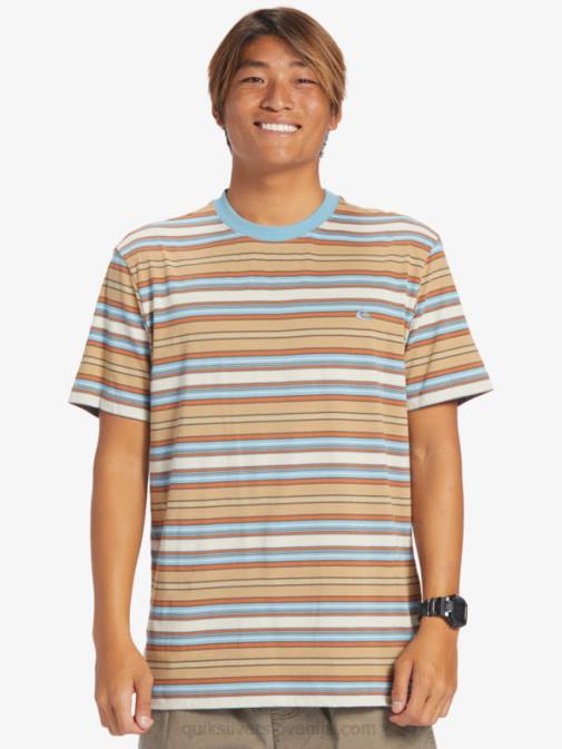 Quiksilver PJ4H631 moški geller taos stripe majica z geller črtami