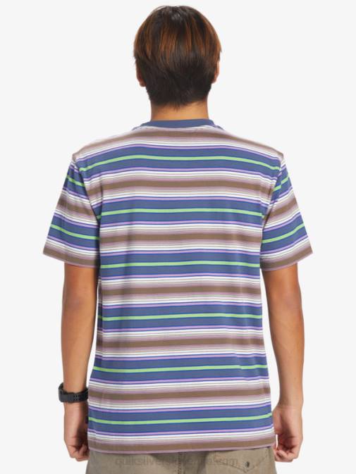 Quiksilver PJ4H632 moški geller beringov trak majica z geller črtami