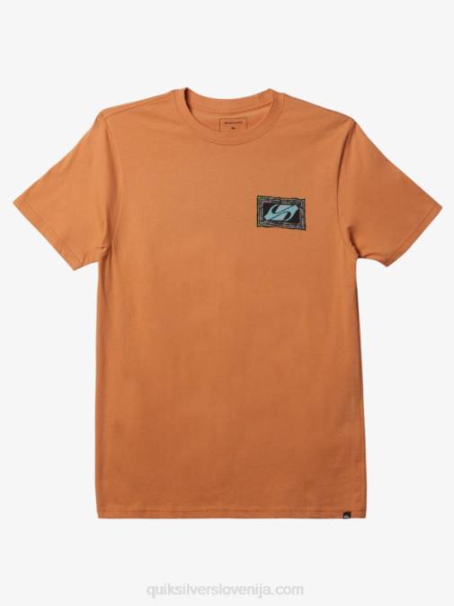 Quiksilver PJ4H718 moški bakreno porjavelost odmevala beat majica