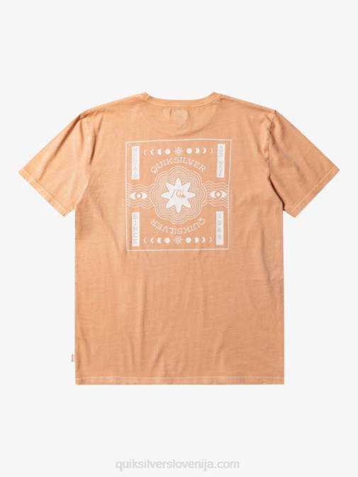 Quiksilver PJ4H754 moški bakreno porjavelost psihična majica s kratkimi rokavi