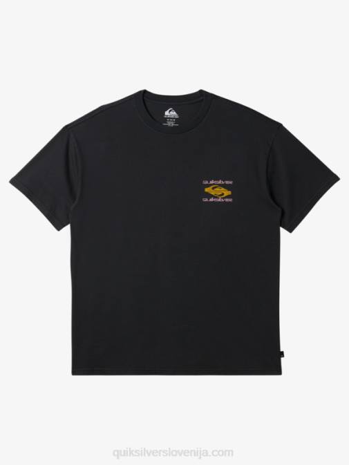 Quiksilver PJ4H759 moški Črna power trip majica s kratkimi rokavi
