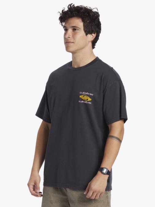 Quiksilver PJ4H759 moški Črna power trip majica s kratkimi rokavi
