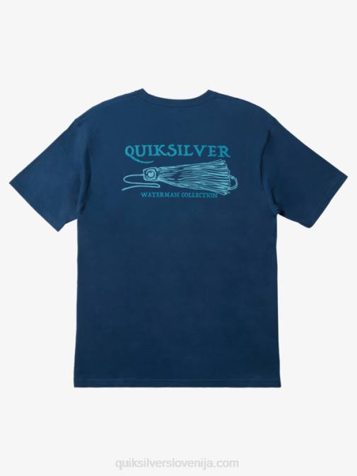 Quiksilver PJ4H947 moški praporščak modra vodnar dobi jiggy majico