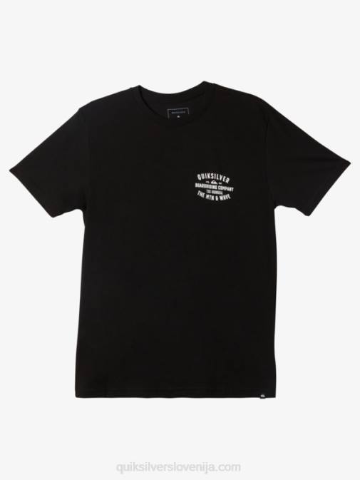 Quiksilver PJ4H960 moški Črna majica s kratkimi rokavi qs surf lockup