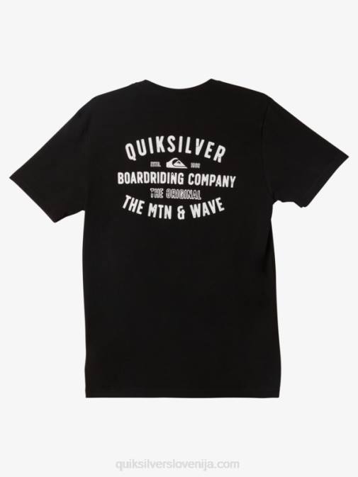 Quiksilver PJ4H960 moški Črna majica s kratkimi rokavi qs surf lockup