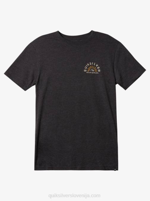 Quiksilver PJ4H970 moški oglje resje modna majica z vodnimi zgodbami