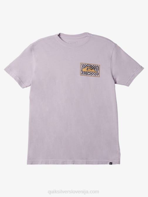 Quiksilver PJ4H982 moški pastelno lila majica z logotipom sreče