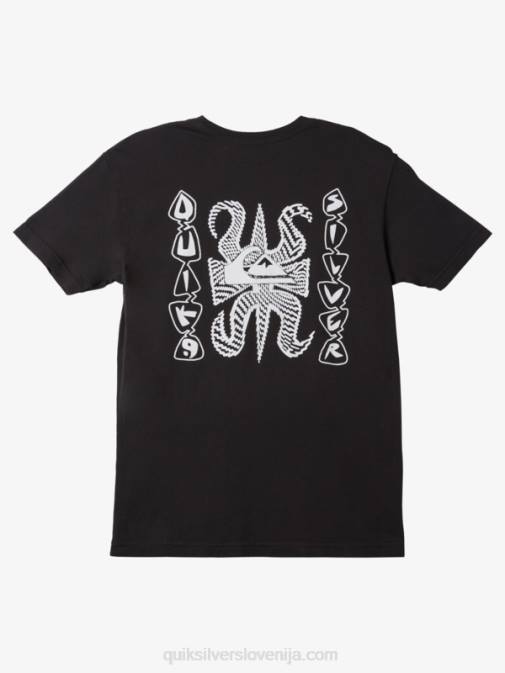 Quiksilver PJ4H983 moški Črna majica z logotipom sreče