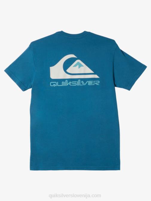 Quiksilver PJ4H985 moški maroško modra majica z logotipom omni