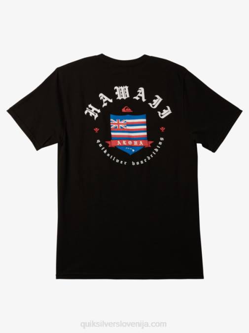 Quiksilver PJ4H998 moški Črna hawaii royalty majica s kratkimi rokavi