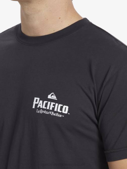 Quiksilver x Pacifico PJ4H10 moški asfalt majica s kratkimi rokavi scenic vibes
