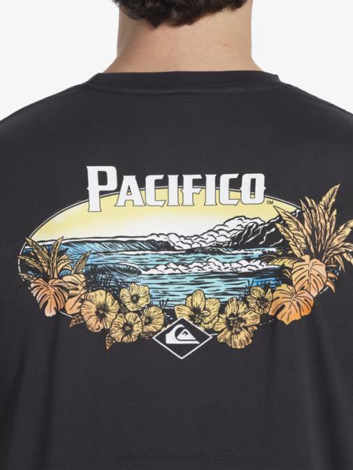 Quiksilver x Pacifico PJ4H10 moški asfalt majica s kratkimi rokavi scenic vibes