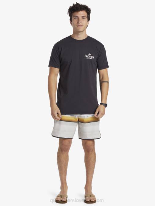 Quiksilver x Pacifico PJ4H10 moški asfalt majica s kratkimi rokavi scenic vibes