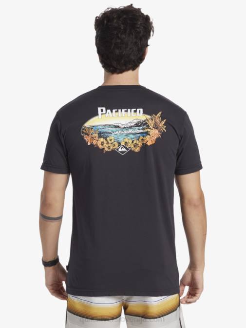 Quiksilver x Pacifico PJ4H10 moški asfalt majica s kratkimi rokavi scenic vibes